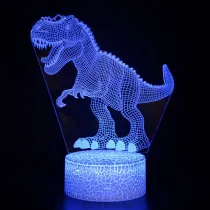 3D Dinosaur Series Night Light LED Lamps Seven Colors Touch Lamps With Remote Control