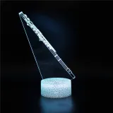 3D Musical Instrument Series Night Light Seven Colors Touch LED Lamps With Remote Control