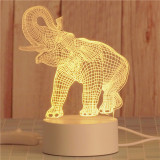 3D Teady Bear Unicorn Rabbit Bedroom Night Light