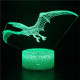 Cute Dinosaur 3D Night Light LED Lamps Seven Colors Touch LED With Remote Control