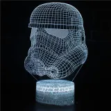 3D Game Star Wars Night Light Seven Colors Touch LED With Remote Control