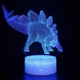3D Dinosaur Series Night Light LED Lamps Seven Colors Touch Lamps With Remote Control