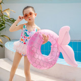 Toddler Kids Pool Floats Inflated Swimming Rings Mermaid Swimming Circle