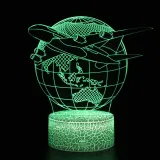 3D Globe Series Night Light LED Lamps Seven Colors Touch Lamps With Remote Control