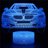 3D Cute Car Series Night Light LED Lamps Seven Colors Touch Lamps With Remote Control