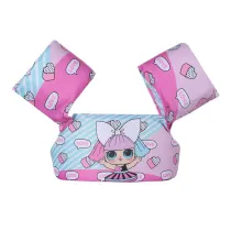 Toddler Kids Print Surprised Sweet Girl Swim Vest with Arm Wings Floats Life Jacket