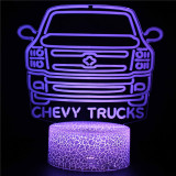 3D Cute Car Series Night Light LED Lamps Seven Colors Touch Lamps With Remote Control