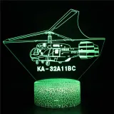3D Cute Plane Series Night Light LED Lamps Seven Colors Touch Lamps With Remote Control