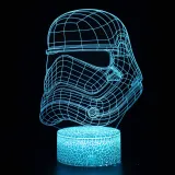 3D Game Star Wars Night Light Seven Colors Touch LED With Remote Control