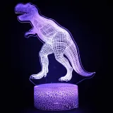 3D Dinosaur Series Night Light LED Lamps Seven Colors Touch Lamps With Remote Control