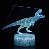 3D Dinosaur Series Night Light LED Lamps Seven Colors Touch Lamps With Remote Control