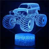3D Cute Car Train Series Night Light LED Lamps Seven Colors Touch Lamps With Remote Control