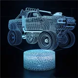 3D Cute Car Train Series Night Light LED Lamps Seven Colors Touch Lamps With Remote Control
