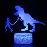 3D Dinosaur Series Night Light LED Lamps Seven Colors Touch Lamps With Remote Control