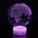 3D Globe Series Night Light LED Lamps Seven Colors Touch Lamps With Remote Control