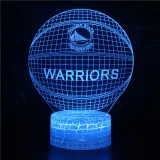 3D NBA Basketball Series Night Light LED Lamps Seven Colors Touch Lamps With Remote Control