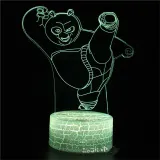 3D Cute Heart Bears Series Night Light LED Lamps Seven Colors Touch Lamps With Remote Control