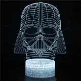 3D Game Star Wars Night Light Seven Colors Touch LED With Remote Control