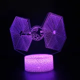 3D Game Star Wars Night Light Seven Colors Touch LED With Remote Control