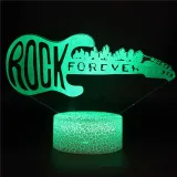 3D Guitar Violin Music Series Night Light LED Lamps Seven Colors Touch Lamps With Remote Control