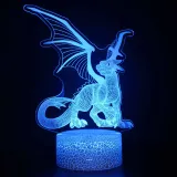 3D Dinosaur Series Night Light LED Lamps Seven Colors Touch Lamps With Remote Control