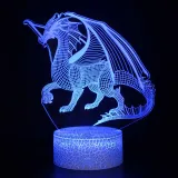 3D Dinosaur Series Night Light LED Lamps Seven Colors Touch Lamps With Remote Control