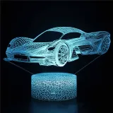 3D Cute Car Series Night Light LED Lamps Seven Colors Touch Lamps With Remote Control