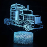 3D Cute Car Train Series Night Light LED Lamps Seven Colors Touch Lamps With Remote Control