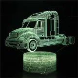 3D Cute Car Train Series Night Light LED Lamps Seven Colors Touch Lamps With Remote Control
