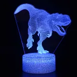 3D Dinosaur Series Night Light LED Lamps Seven Colors Touch Lamps With Remote Control
