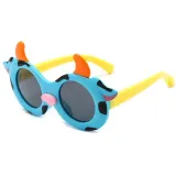 Kids 3D Cow UV Protection Polarized Silicone Sunglasses