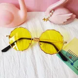 Kids Round Fashion Anti-UV Protection Tinted Sunglasses