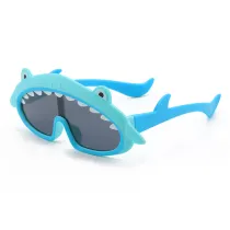 Kids Shark Shaped Polarized Silicone Sunglasses