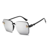 Kids Square Bee Glasses Anti-UV Protection Fashion Sunglasses Black Frame