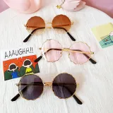 Kids Round Fashion Anti-UV Protection Tinted Sunglasses