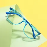 Kids 360 Degree Spring Frame Blu-ray Protection Optical Clear Glasses