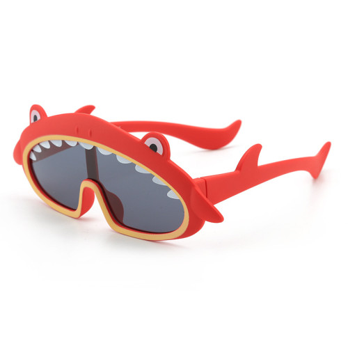 Kids Shark Shaped Polarized Silicone Sunglasses