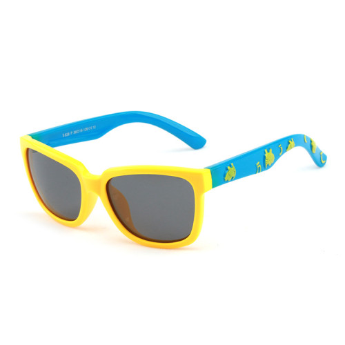 Kids Boys & Girls Anti-UV Protection Splicing Color Silicone Sunglasses