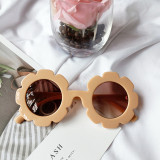 Kids Cute Sunflower Fashion Silicone Sunglasses