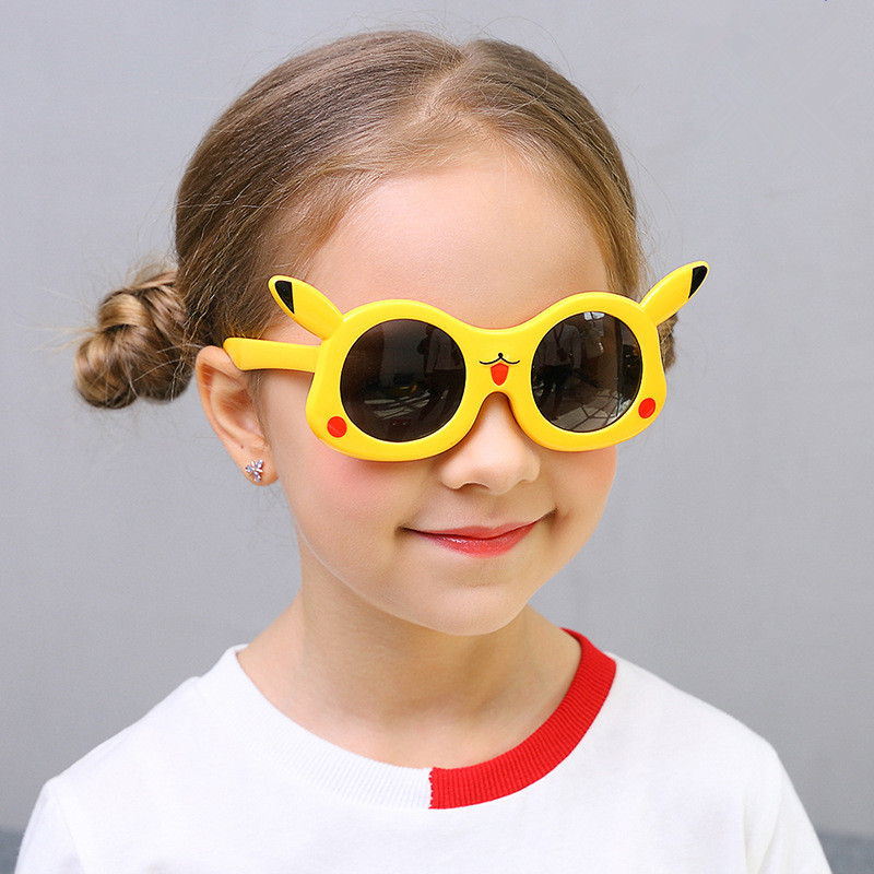 Kids Pikachu Pokemon UV Protection Silicone Sunglasses