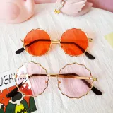 Kids Round Fashion Anti-UV Protection Tinted Sunglasses