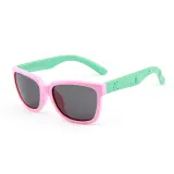 Kids Boys & Girls Anti-UV Protection Splicing Color Silicone Sunglasses