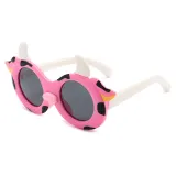 Kids 3D Cow UV Protection Polarized Silicone Sunglasses