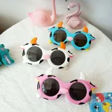 Kids Cartoon Cow Shaped Fashion Anti-UV Protection Sunglasses