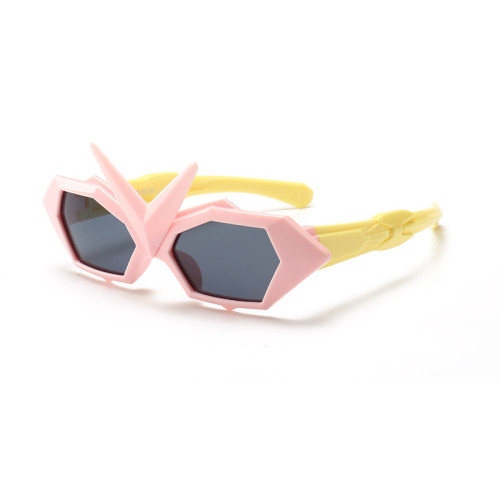 Kids Transformers Irregular Polarized Silicone Sunglasses