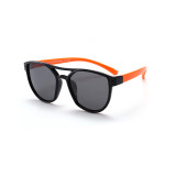 Kids Boys & Girls UV400 Protection Fashion Silicone Sunglasses Orange Frame