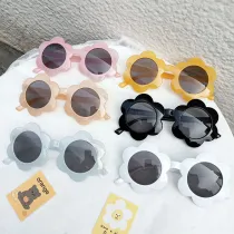 Kids Round Sunflower Fashion Anti-UV Protection Sunglasses