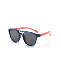 Kids Boys & Girls UV400 Protection Fashion Silicone Sunglasses Orange Frame