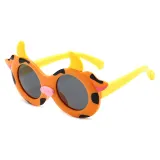 Kids 3D Cow UV Protection Polarized Silicone Sunglasses