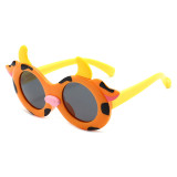 Kids 3D Cow UV Protection Polarized Silicone Sunglasses
